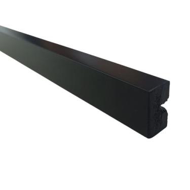 Imagem de Rodameio 3cm Poliestireno 3466 Liso Black Santa Luzia 2,4 Metros