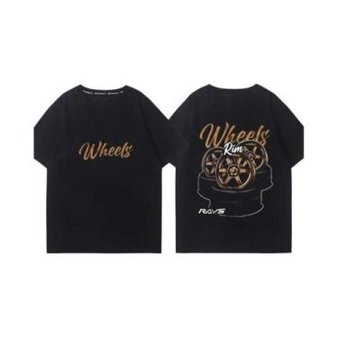 Imagem de Camiseta Unissex De Algodão Para O Verão, Estilo Japonês Versátil Com 