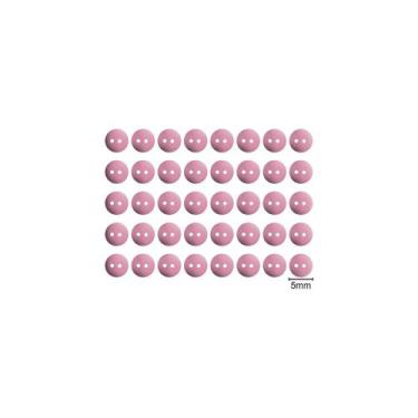 Imagem de Mini Botão Redondo 5mm - 40 unidades - We Care About, Rosa Bebê