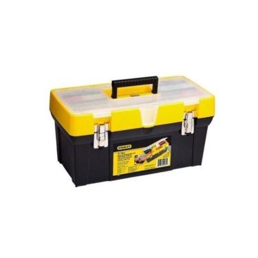 Imagem de Caixa de Ferramentas 19" 19-061 para Organização com Estrutura Reforçada Até 100KG e Fechos Metálicos Amarelo Stanley