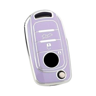 Imagem de Capa Protetora De Chave Remota Automotiva Em TPU Para Fiat Tipo TPRP F