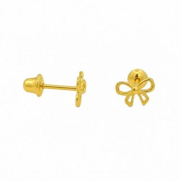 Imagem de Brinco em Ouro 18K Lacinho - Joia Elegante e Exclusiva - Justino Ribas
