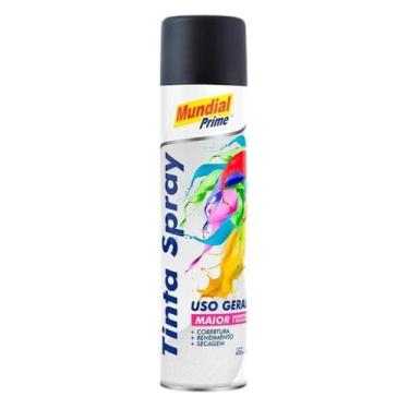 Imagem de Tinta Spray 400ML - Mundial Prime Preto Fosco, Preto Fosco