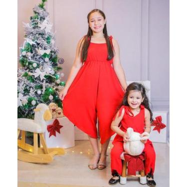Imagem de Macacão Infantil Saruel - Fioresbella, Vermelho, 10