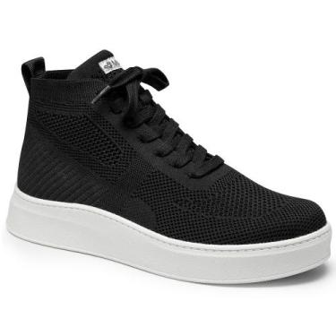 Imagem de Tênis Casual Feminino Cano Alto Mississipi MC914, Preto, 38