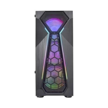 Imagem de Gabinete Gamer KMex Warlock A1D4 com Iluminação RGB