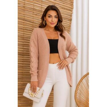 Imagem de Kimono Cardigan Tricô tamanho ùnico - Lucy Pinheiro Modas