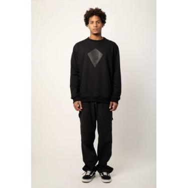 Imagem de Moletom Masculino Mcd Careca Leve Skull 3202, Preto, P