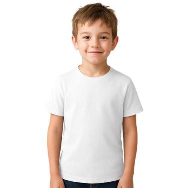 Imagem de Camiseta Infantil Menina E Menino Básica 100% Algodão Premium Confortá