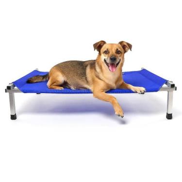 Imagem de Cama Para Cachorro Pets Suspensa Média Tamanho M Azul - Pet Best Soluç