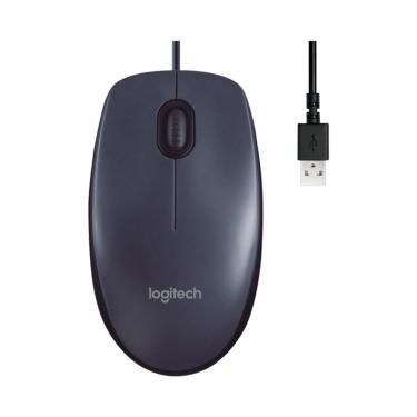 Imagem de Mouse Com Fio Usb Logitech M90 - Cinza