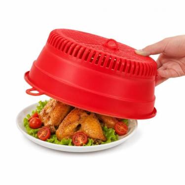 Imagem de Protetor de Alimentos Dobrável Plástico Multiuso Cozinha Ajustável Ret