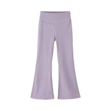 Imagem de Leggings Flare De Cintura Alta Para Meninas, Calças Confortáveis E Mac