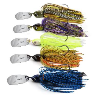 Imagem de Kit de 5 iscas de pesca MadBite Bladed Jig, 14 g, multicolor