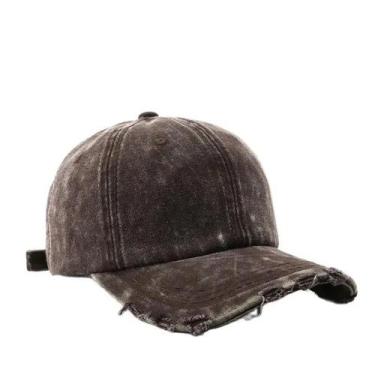 Imagem de Boné Trucker Y2K Unissex De Algodão Jeans Lavado Tie-Dye Yabi Com Fech