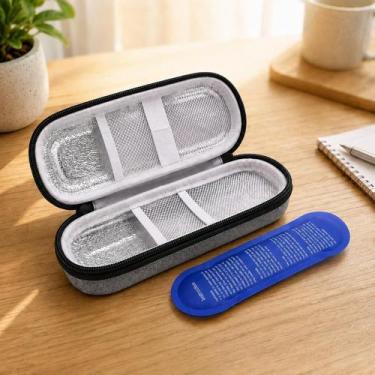 Imagem de Estojo Térmico Case Portátil 20x5 Impermeável Caneta Emagrecedora Insu