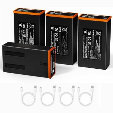 Imagem de Bateria Lesaps 5000mAh  Pacote com 4 Unidades para Câmera de Trilha