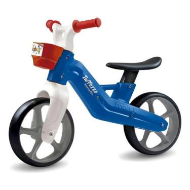 Imagem de Bicicleta equilibrio balance bike rodas emborrachadas azul - maral
