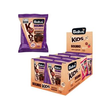 Imagem de Bolinho Infantil Brigadeiro Sem Açúcar - Belive 10 Unidades 45g