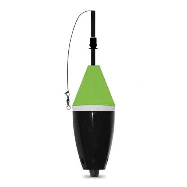 Imagem de Bóia Cevadeira Robusta Copo Preto 65g Verde - Jr Pesca, Verde