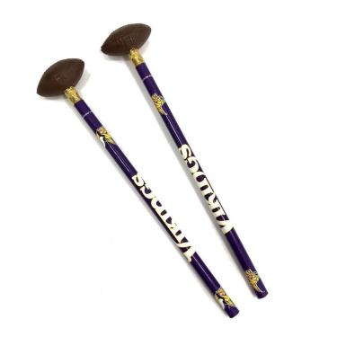 Imagem de Kit 2 Lápis e Borrachas NFL Minnesota Vikings-Unissex