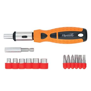 Imagem de Sparta Jogo De Bits/Ponteiras Soquetes E Cabo Anatômico Com Catraca Reversível 15 Pçs Em Caixa Plástica//Sparta