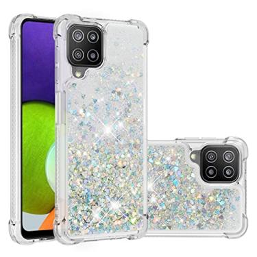 Imagem de Sacos de telefonia móvel Glitter Case para Samsung Galaxy A22 4G. Caso para mulheres meninas feminino sparkle líquido luxo flutuante moto rápido transparente macio Tpu. Capa de celular Sacos de caso