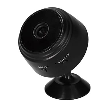 Imagem de Webcam HD 1080P, Webcam Remota Wi-Fi profissional sem fio com função noturna infravermelha Câmera carregável para Desktop Notebook TV Box(Preto)