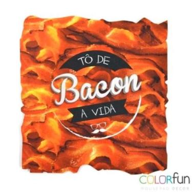 Imagem de Mousepad / Imã Decorativo Em Neoprene Decor Colorfun Bacon - Reliza