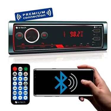 Imagem de Rádio MP3 Linha Premium, E-Tech Imports, Car_Audio_Or_Theater, Prata, Padrão 1 Din