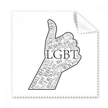 Imagem de LGBT Pano de limpeza moderno com bandeira de arco-íris Great Art Deco, 5 peças