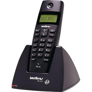 Imagem de Telefone sem fio digital TS 40 ID Intelbras TS40ID Com Identificação de chamadas.