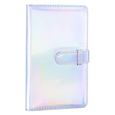 Imagem de Ablus 96 Bolsos Mini Álbum de fotos para Fujifilm Instax Mini Câmera, Polaroid Snap, Z2300, Câmeras Instantâneas SocialMatic e Impressora Instantânea com Zíper, Magic Silver, 96 pockets