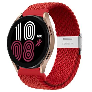 Imagem de Loop Solo trançado compatível com Samsung Galaxy Watch 3 45 mm/Galaxy Watch 46 mm/Gear S3 Frontier Classic para Huawei Watch 2 Classic/3/3 pro/GT/2/3 Pulseira de tecido de nylon ajustável 22 mm