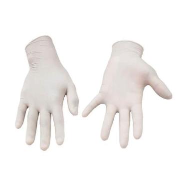 Imagem de Luva latex com po M - protecao contra agentes quim. c/100un. Nobre (exceto saude)