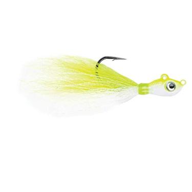 Imagem de Mustad Big Eye Bucktail 59 ml - Chartreuse/Branco