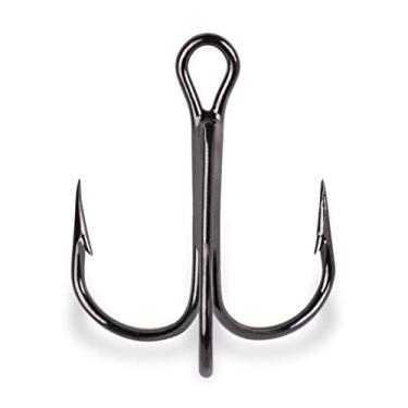 Imagem de Mustad Gancho curvado redondo agudos (pacote com 15), preto/níquel, tamanho 20