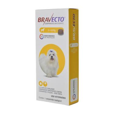 Bravecto até 4,5kg Antipulgas Oral Cães Comprimido Mastigável 112