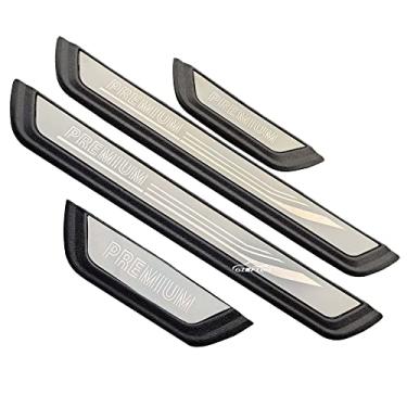 Imagem de GZBFTDH Acessórios de carro Protetor de peitoril de porta, para assento Leon Ibiza Arona Ateca Painéis de chute Placa de proteção de soleira, protetor de entrada de porta de peças automotivas (Premium, Ibiza 2016-2022)