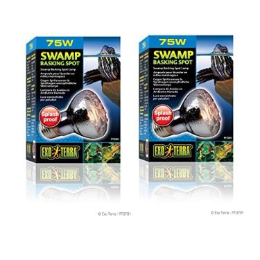 Imagem de (2 unidades) Exo Terra Swamp Glo Basking Spot Lâmpada, 75 Watt