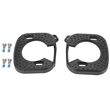 Imagem de 1 par de capa de trava de sapato de ciclismo durável de liberação rápida,Capa de trava de pedal de sapatos de bicicleta, placa de travamento de ciclismo para SpeedPlay Zero