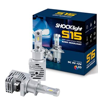 Imagem de Par de Lâmpada Led do Farol H3-Nano S15-4200 Lumens 6000K 12V 40W ShockLight SLL-150003