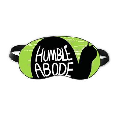 Imagem de Black Snail Animal Outline Protetor de Olhos para Sono Natural Macio Noturno