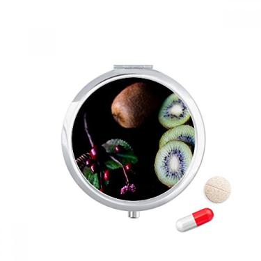 Imagem de Porta-comprimidos, porta-comprimidos, caixa de armazenamento de medicamentos com kiwi e cereja Fresh Fruits