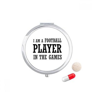 Imagem de Porta-comprimidos I Am A Football Player in The Games Caixa de armazenamento de remédios