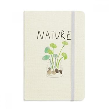 Imagem de Caderno de pintura de plantas naturais Soloisland em tecido capa dura diário clássico
