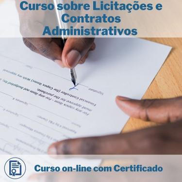 Imagem de Curso Online em videoaula sobre Licitações e Contratos Administrativos com Certificado + 2 brindes