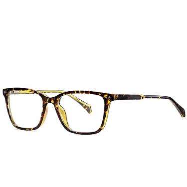 Imagem de Óculos de Leitura com Proteção Anti Azul Bloqueio de Luz Armação Óculos Quadrado de Descanso Computador Anti Fadiga Ocular (C6)