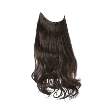 Imagem de Aplique de Cabelo Feminino Longo Alongamento Extensões de Cabelo para Mulheres (Modelo 08, 18 Polegadas)