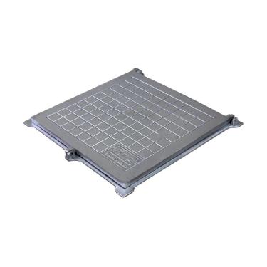 Imagem de Tampa Tampão de Chão Articulado Com Porta Cadeado 70x70cm